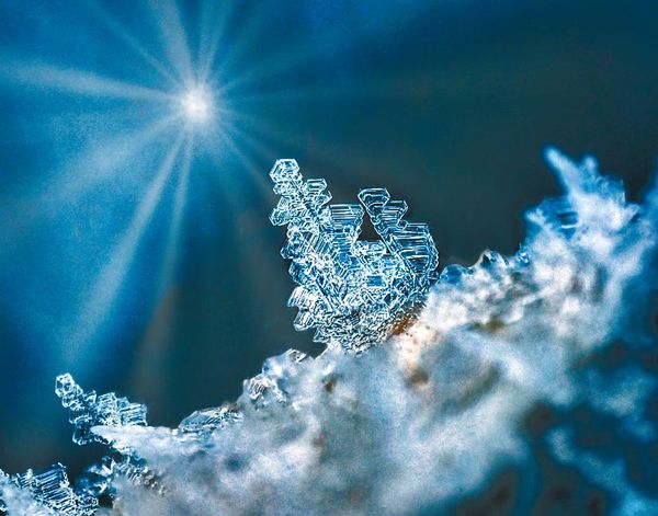 Ice Crystal and Light