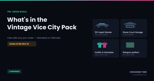 The Vintage Vice City Pack: Everything In It, and the Deadline That Kills It