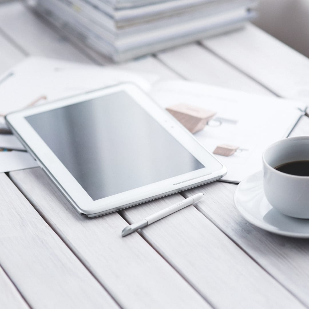 Tablet with a stylus