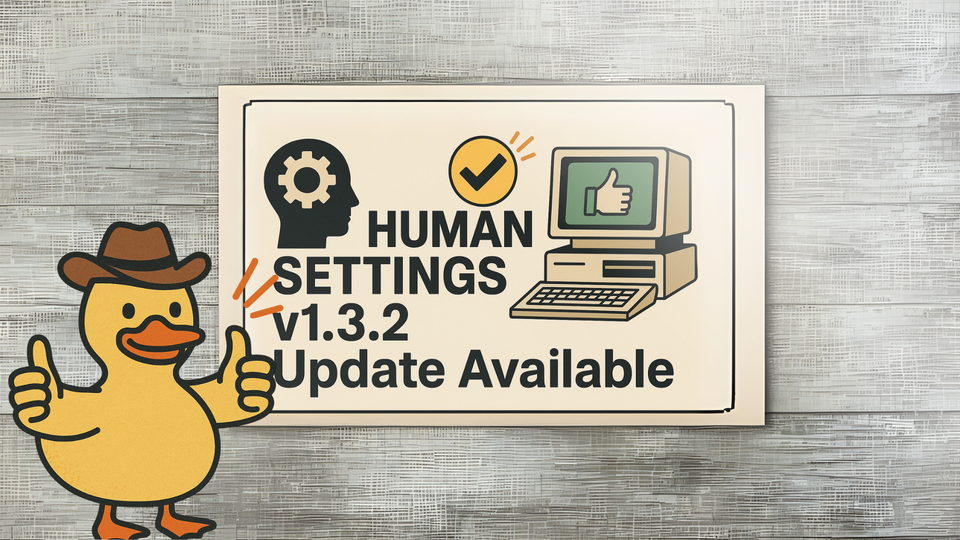 Human Settings v1.3.2