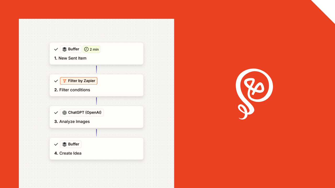 screenshot of the Zapier setup