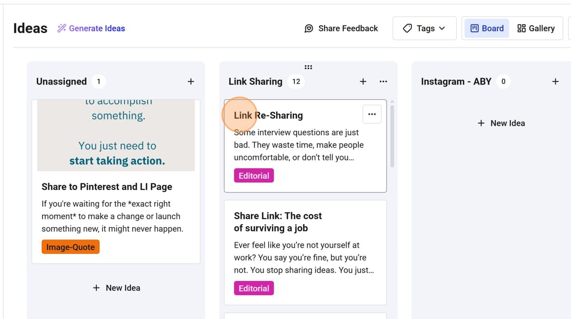 Added Idea in Buffer from Zapier.