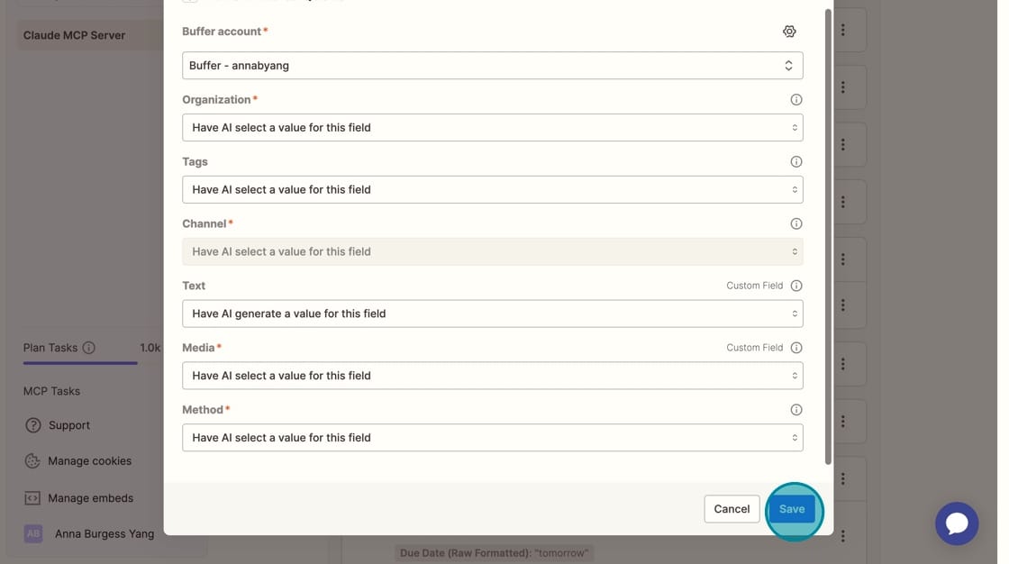 Configure the Buffer Add to Queue Option