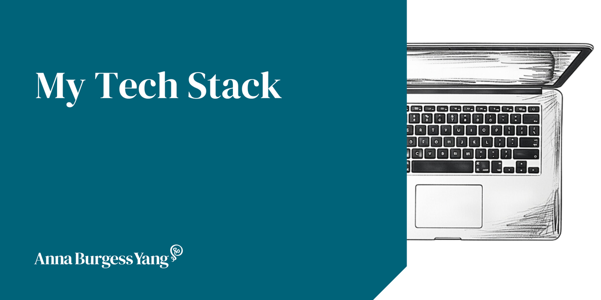 A doodle of an open laptop, top view