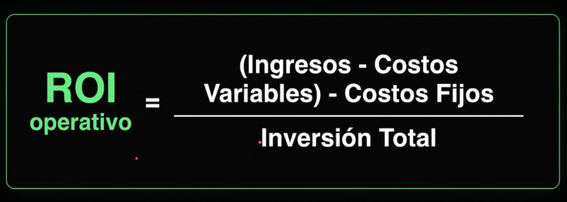 ROI OPERATIVO
