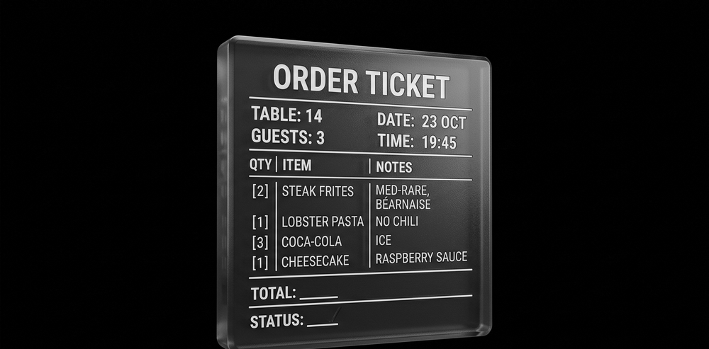 menu restaurante