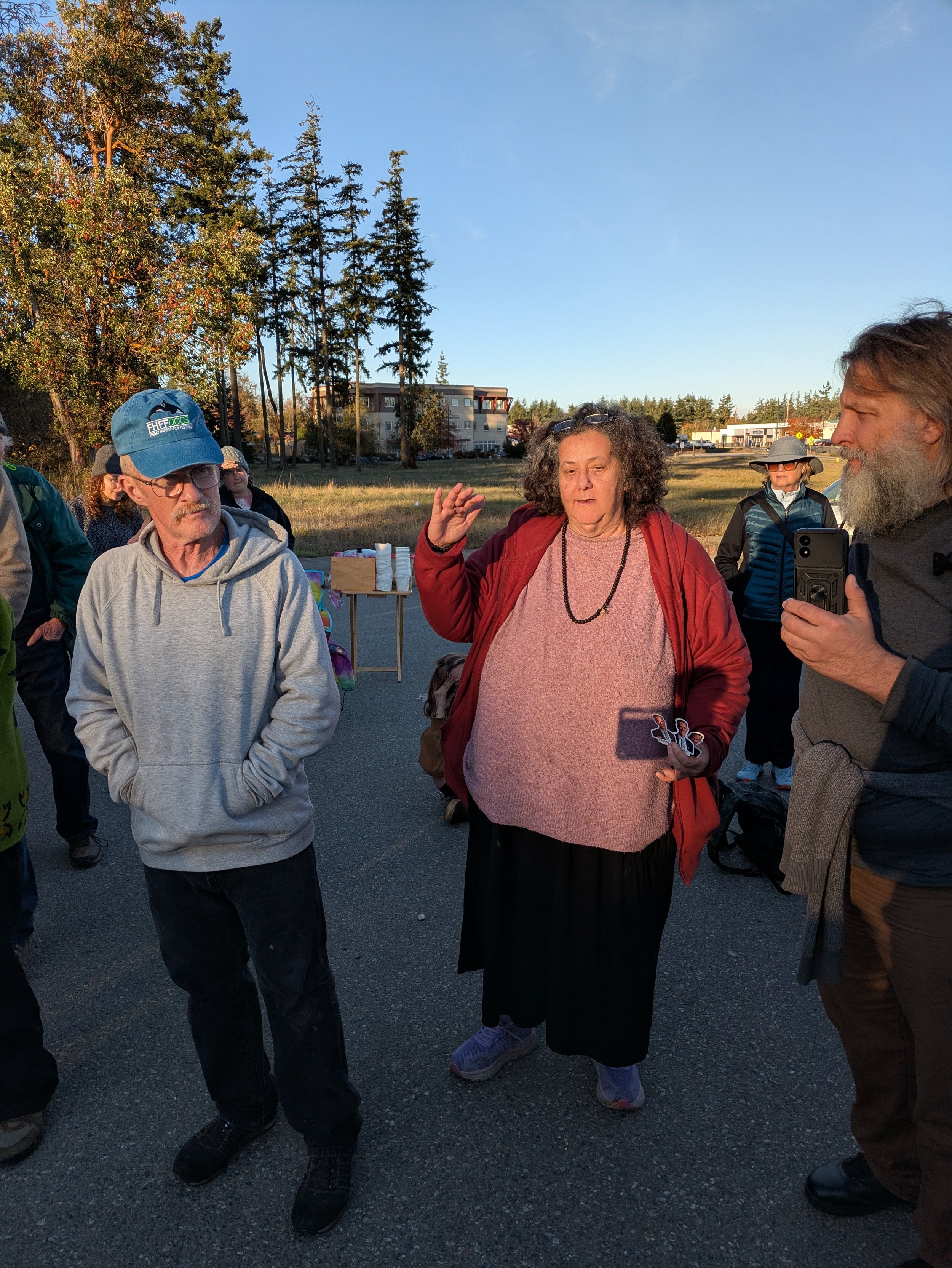   An injuction filed by Michele Goodwin (pictured), an encampment resident, has temporarily halted the encampment closure. Photo by Scott France  