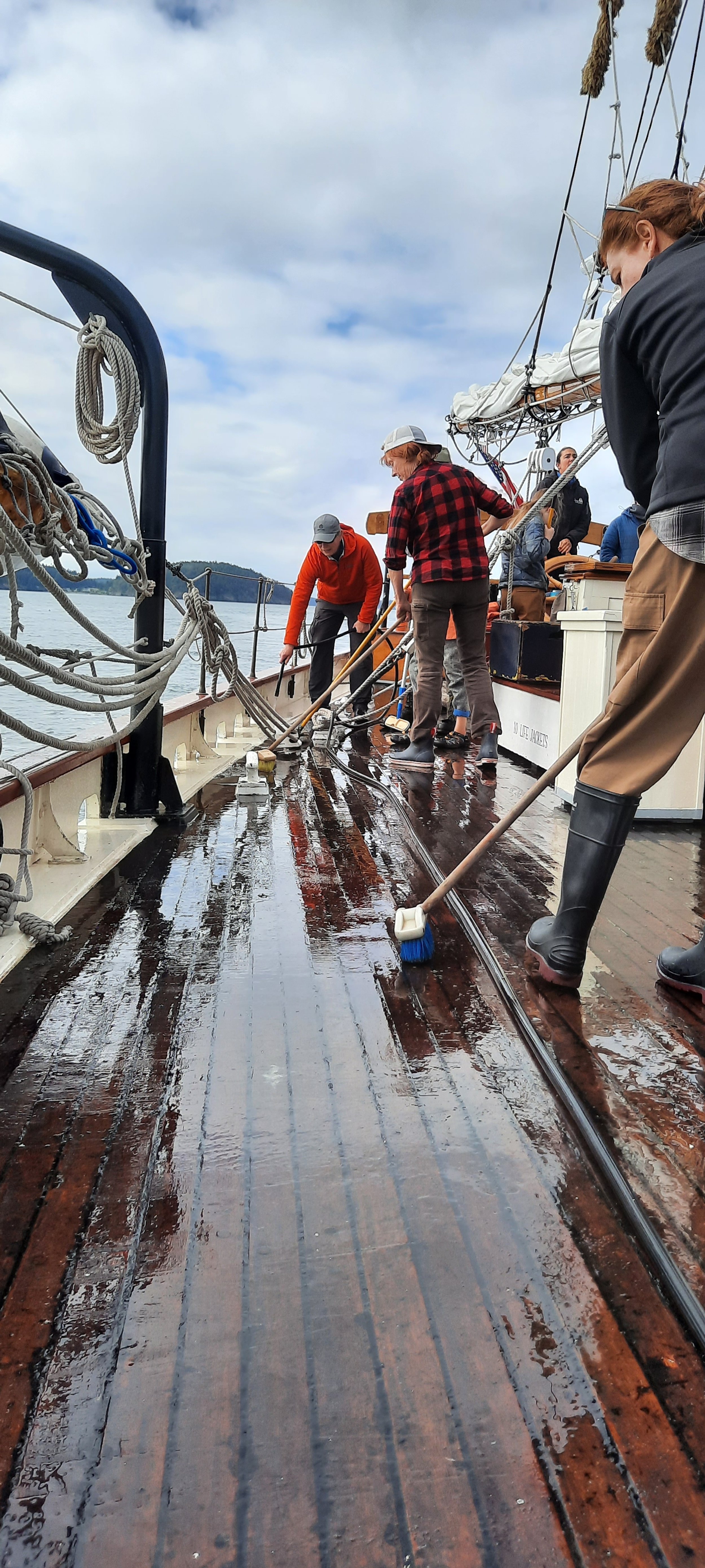   Each day, everyone was expected to pitch in and do chores including 