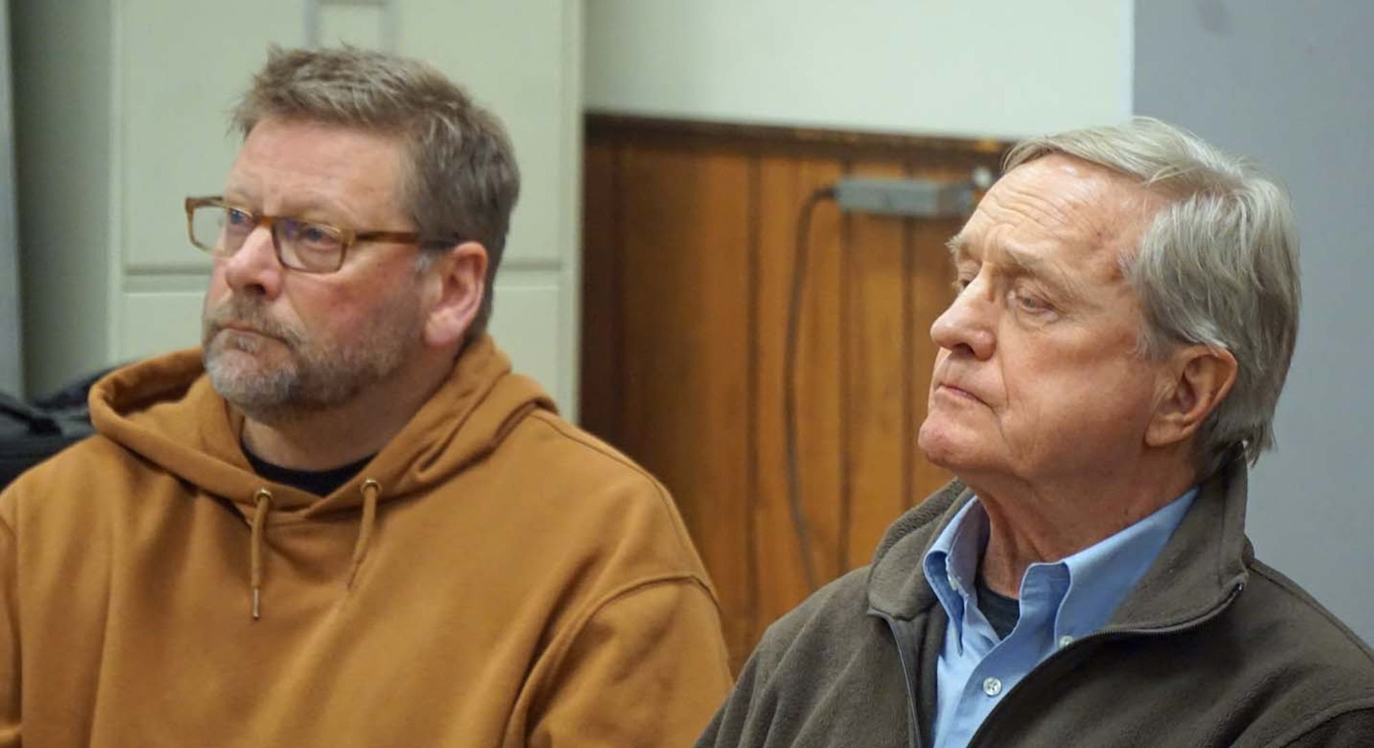   Democratic Legislative candidates Mike Chapman (left) and Steve Tharinger   