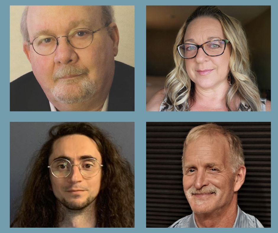   Clockwise from upper left: Fred Obee, Heidi Haney, Neil Nelson, and Theo Howard  