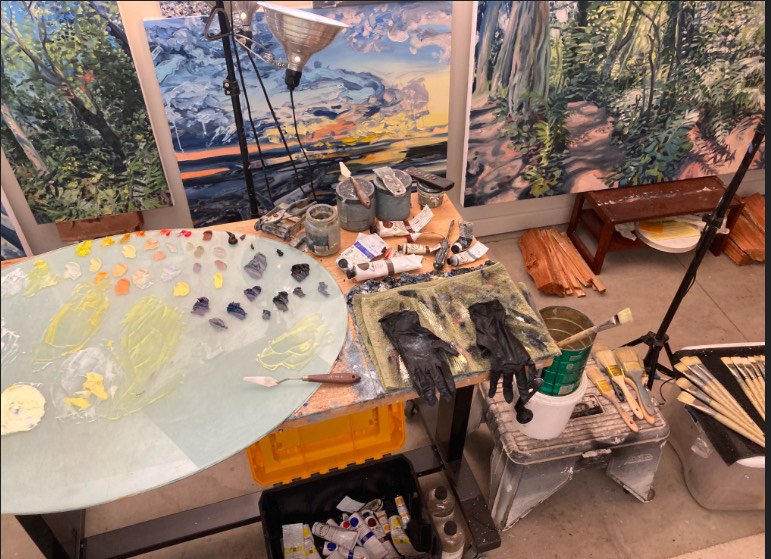   Studio photo by Carolyn Lewis.  