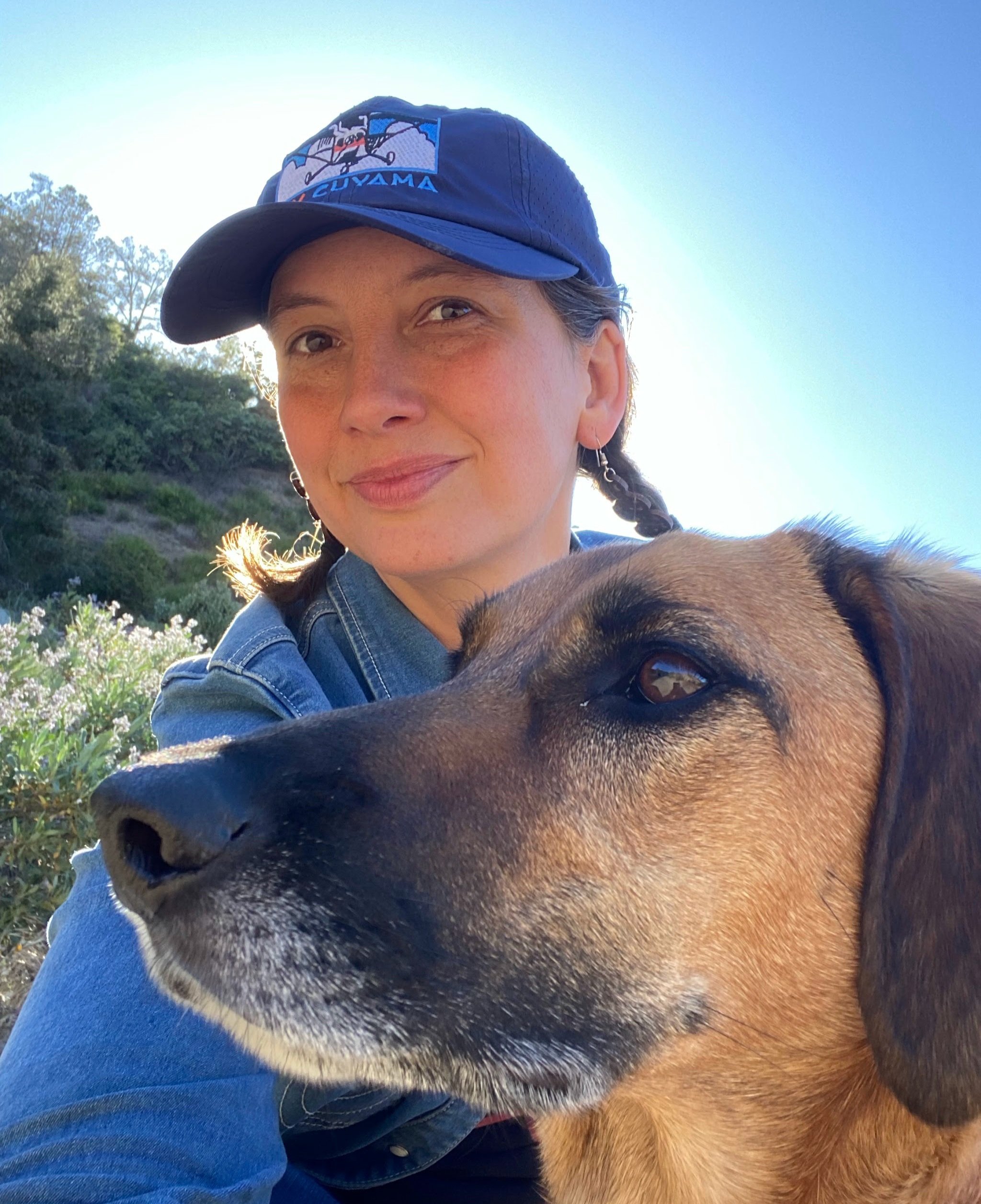   Editor Nhatt Nichols and official newshound, Quin  