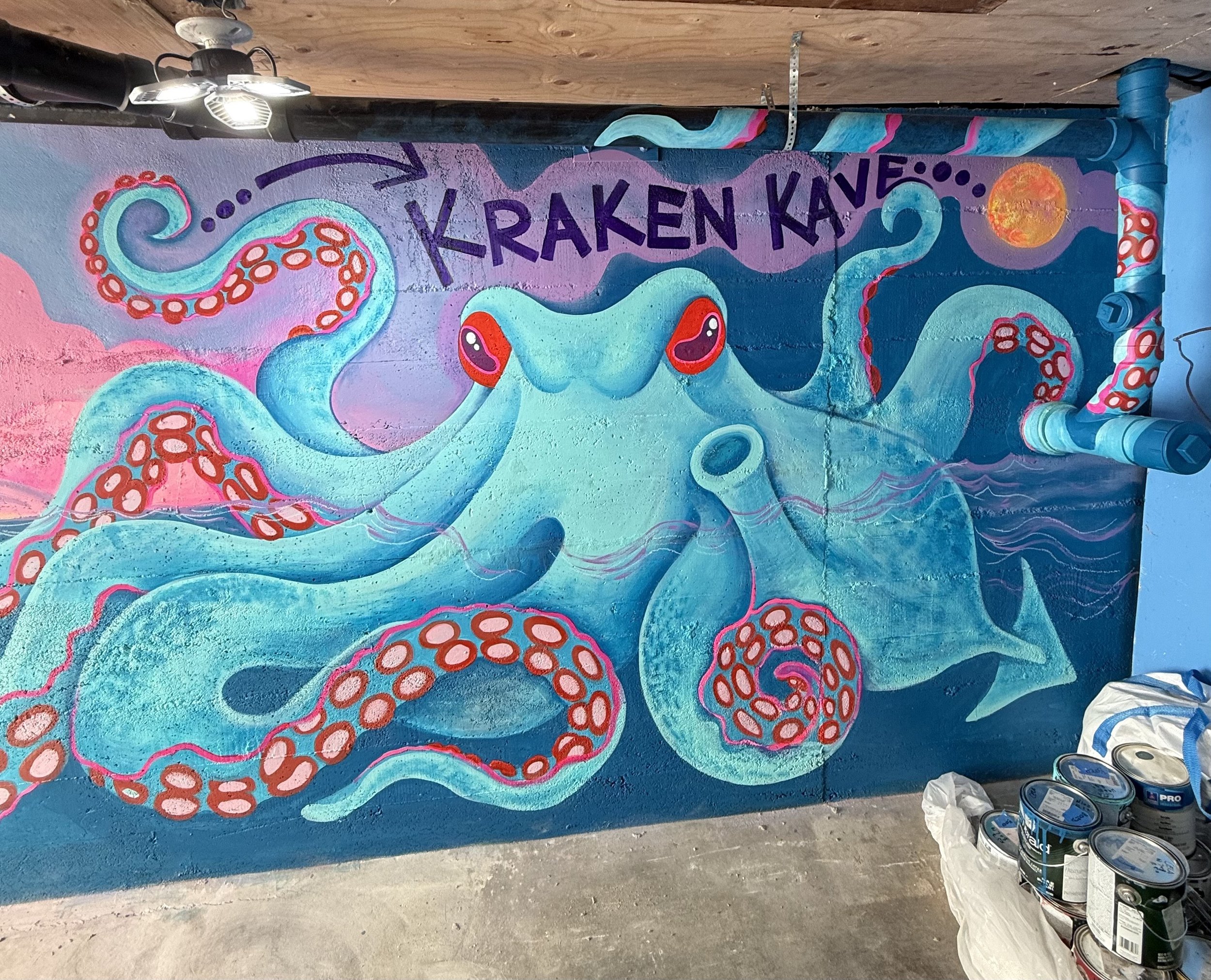   Valen’s dream-like murals capture her sense of wonder at the world. Photo by Tara Valen  