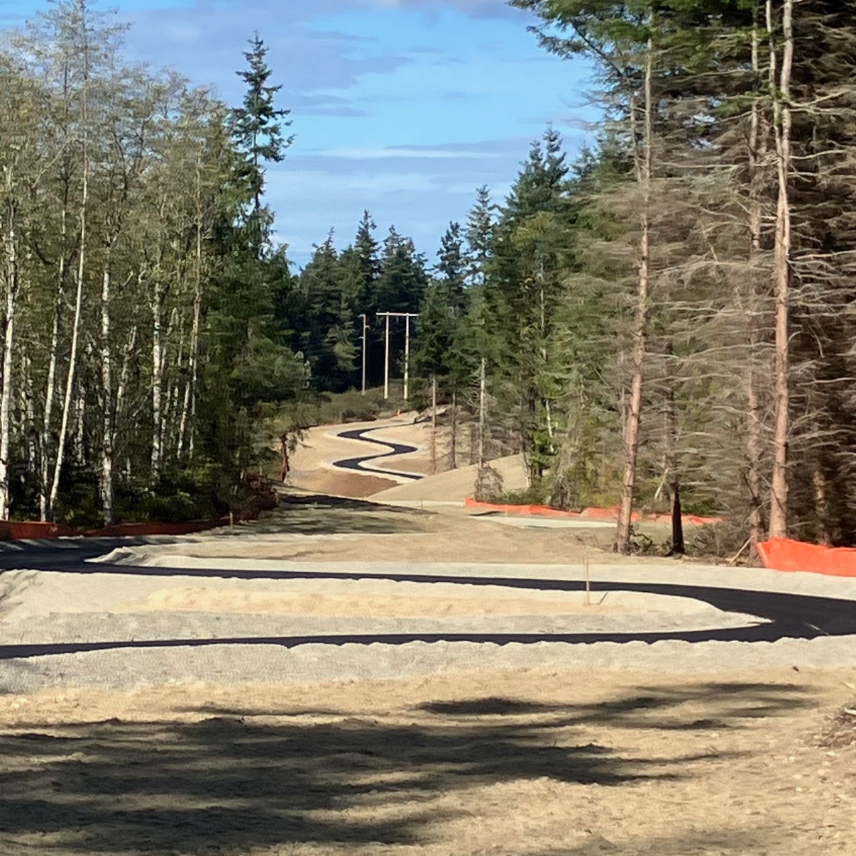   Paved switchbacks on the steepest part of the new trail. Photo by Merrily Mount  
