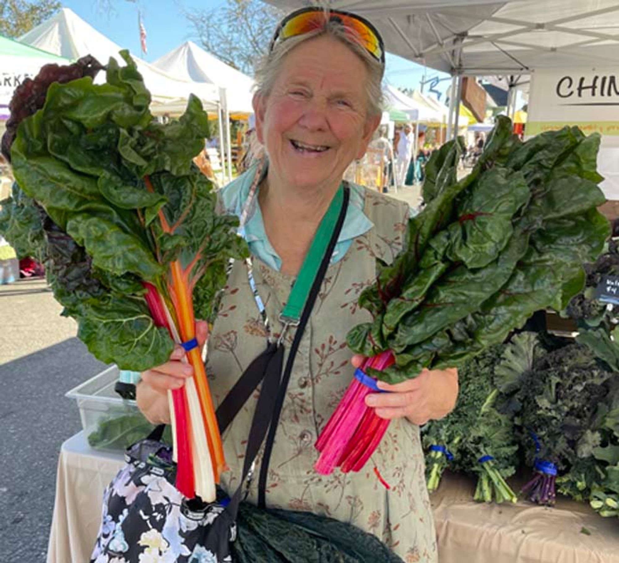  Laura at the Farmers Market (photo by Amanda Milholland)  