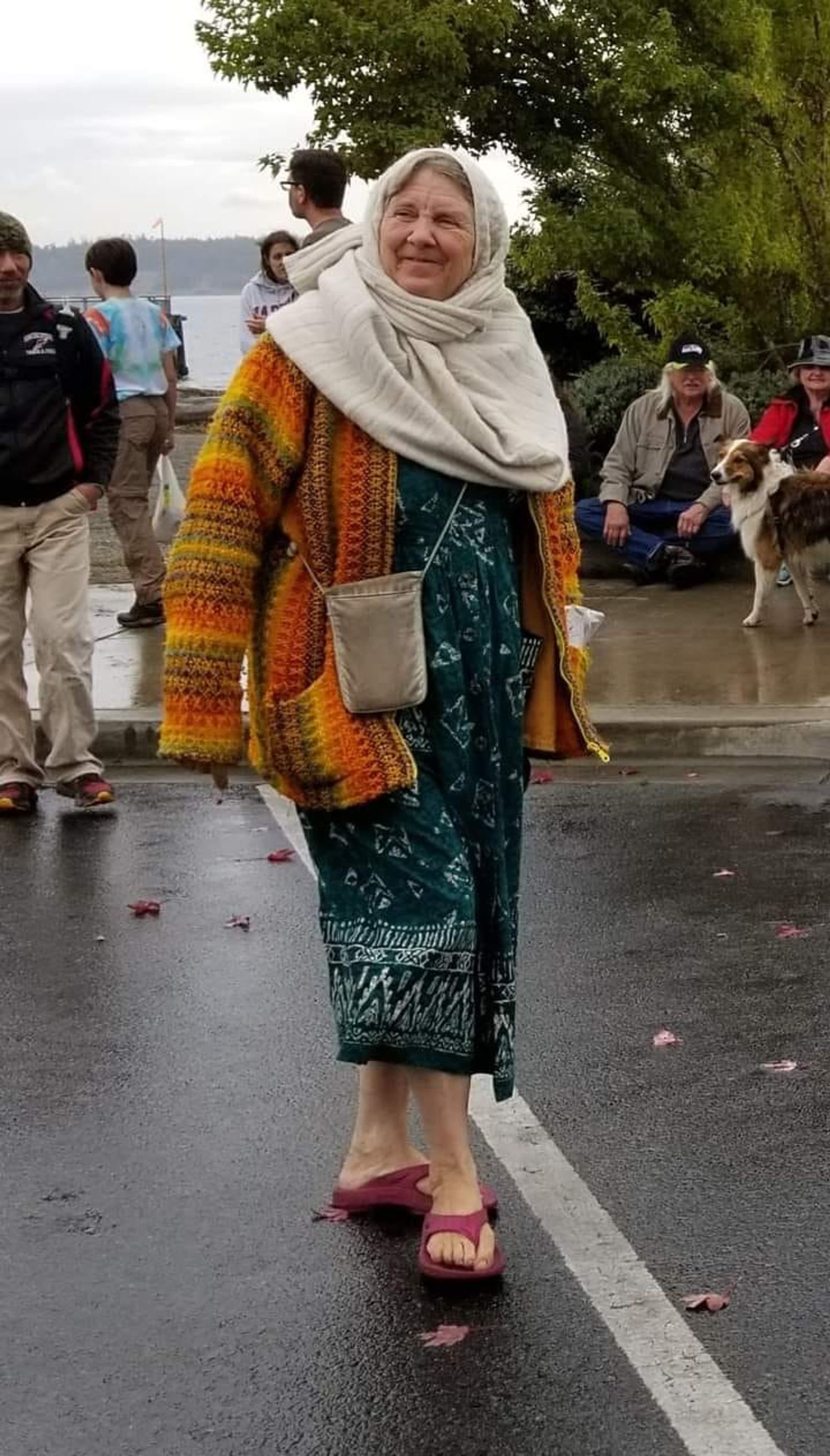   Laura on a stroll (photo by Yvonne Degrasse Craig)  
