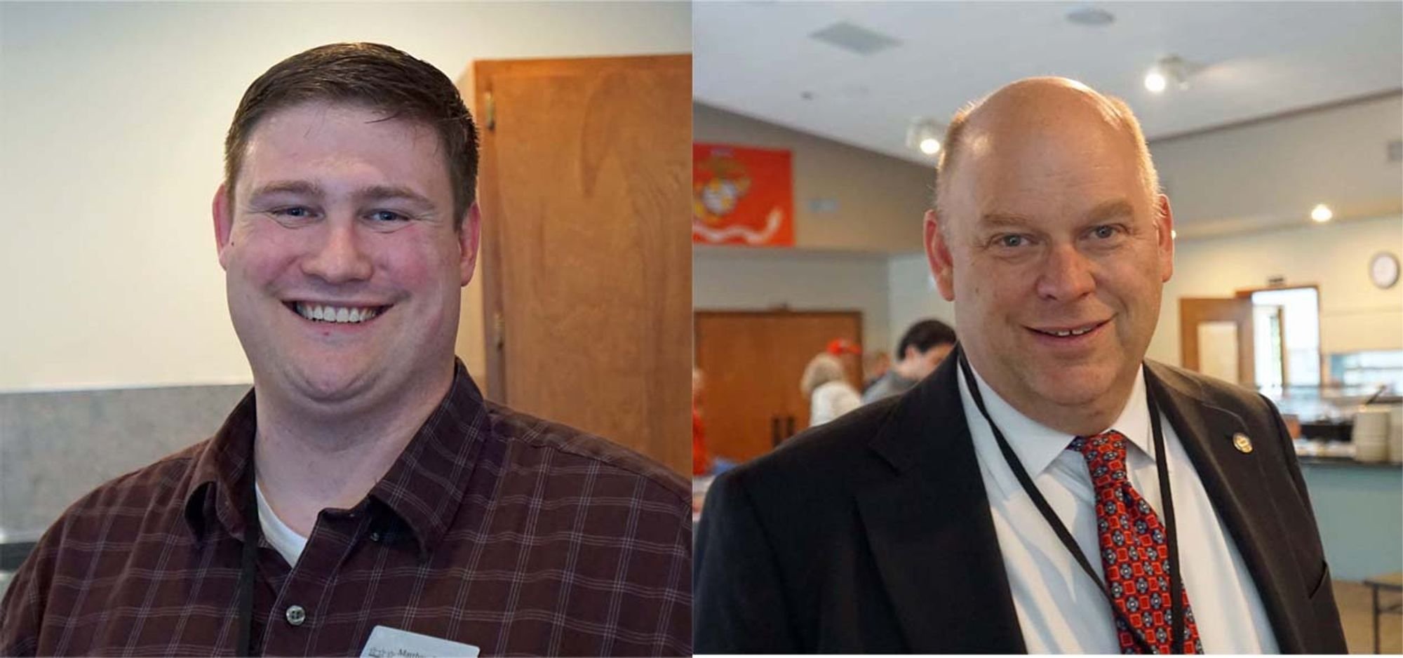   As expected, republican candidates Matthew Roberson (State Representative, left) and Drew MacEwen (Congress) came second in their primaries, meaning that they’ll be on the ballot in November  