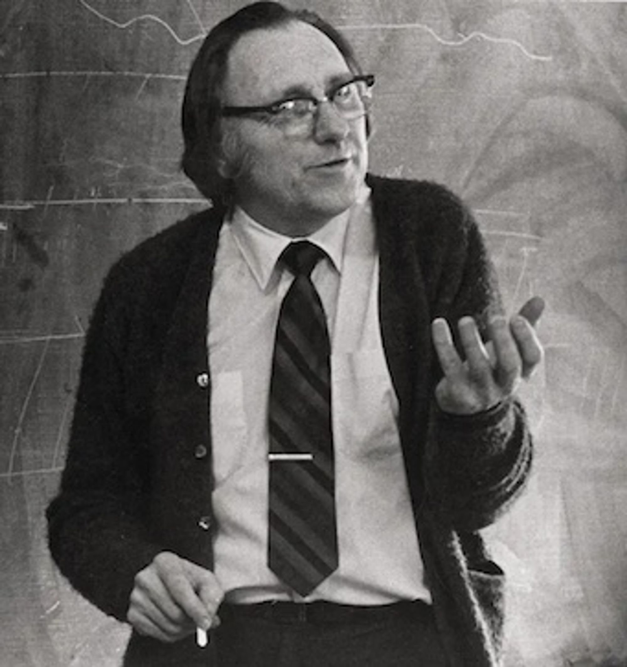   Robert Martin in the classroom (photo curtesy of Lewis and Clark College)  