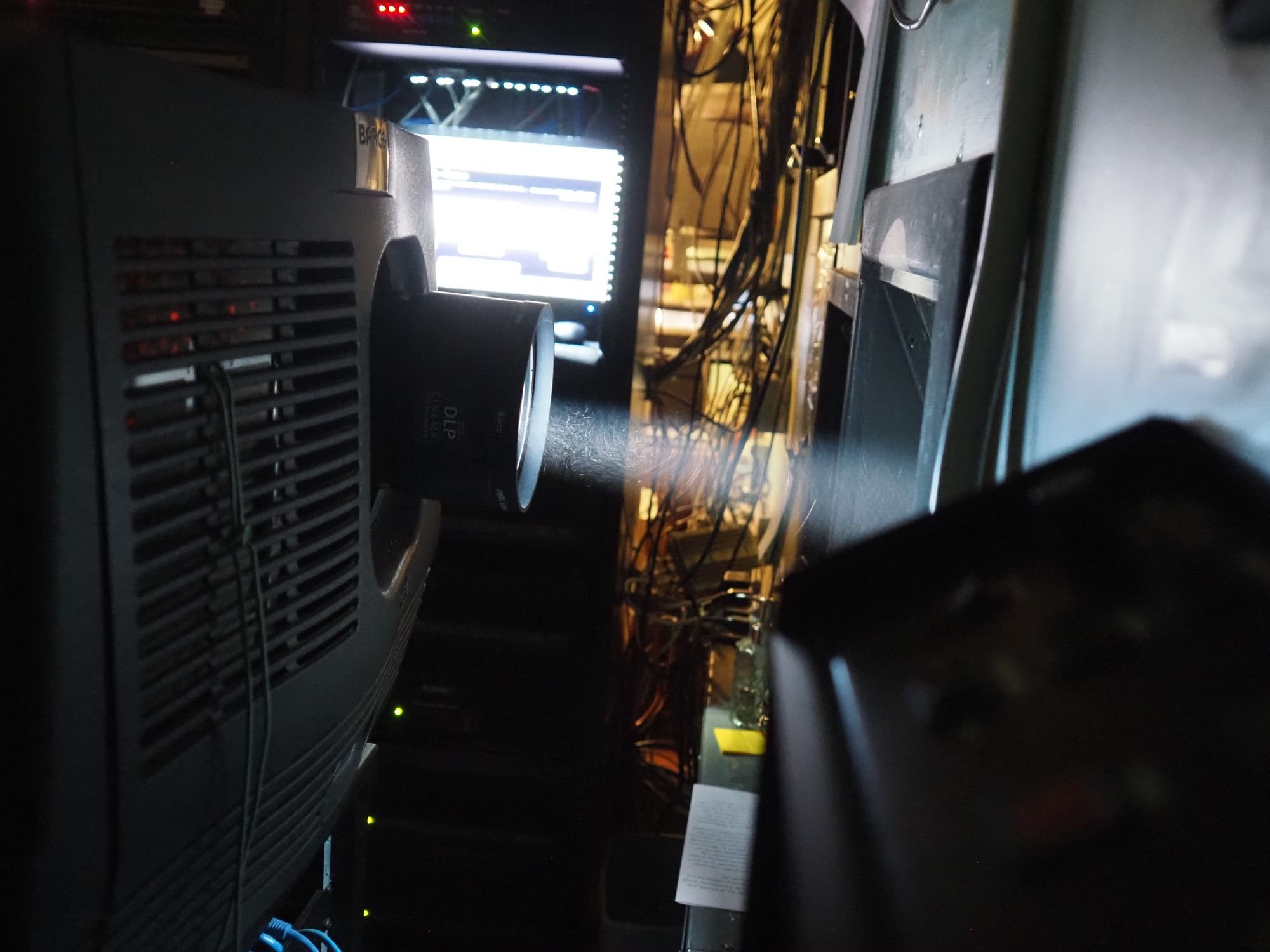   The current projectors used by the Rose are no longer being made and need to be replaced. New servers, which are the brains of the projectors, are already on the way thanks to a community fundraising drive. Photo by Derek Firenze  