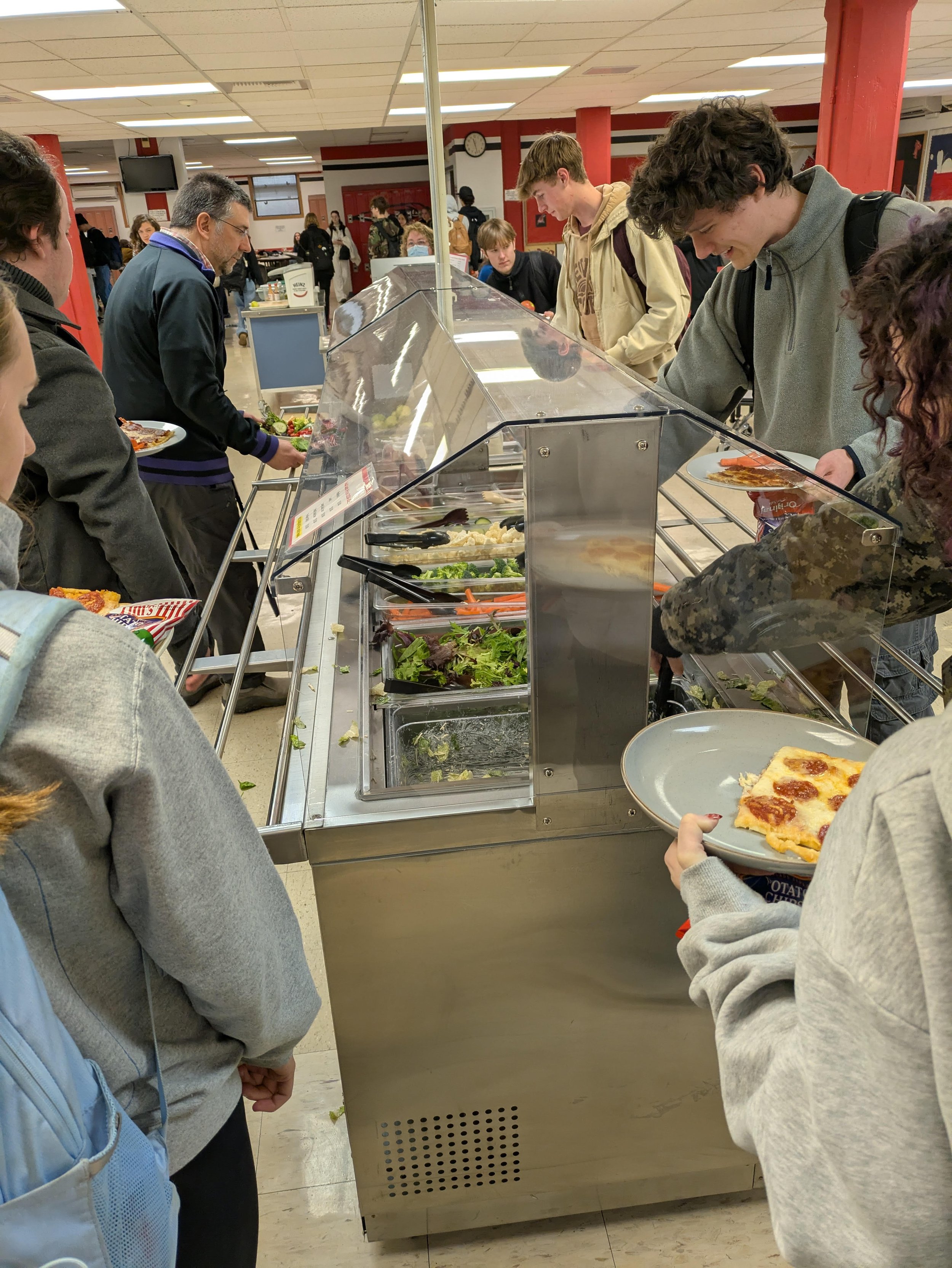   Students at Port Townsend High School currently benefit from a USDA program that helps fund local produce in school lunches, a program that was just eliminated by the current federal administration. Photo by Scott France.  