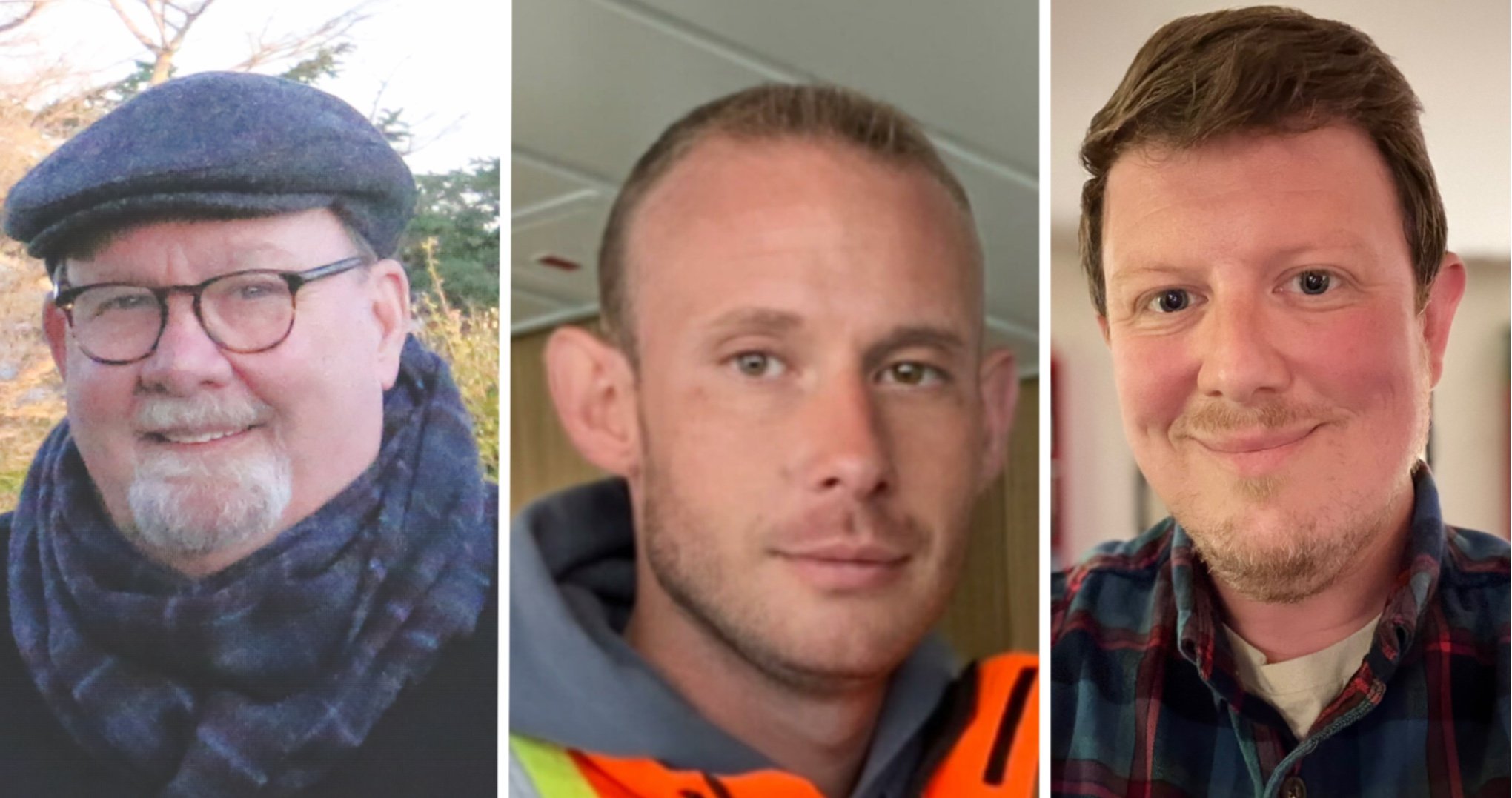  Candidates Fred Obee, Miki Porter, and Dylan Quarles (L-R) will appear on Port Townsend resident’s primary ballot next week. 