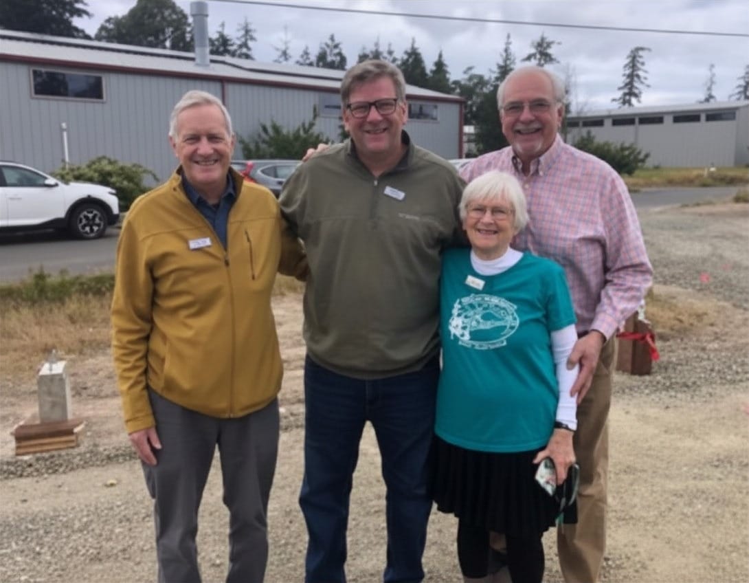 Left to right, Representative Steve Tharinger, Senator Mike Chapman, Linda Ferris and Steve Kemper.