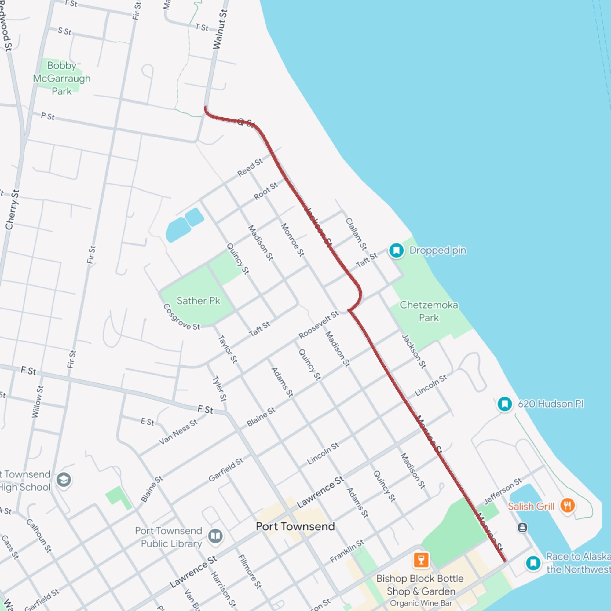Road repair on Monroe Street from Water Street to Jackson Street and Jackson Street from Monroe Street to Walnut Street.