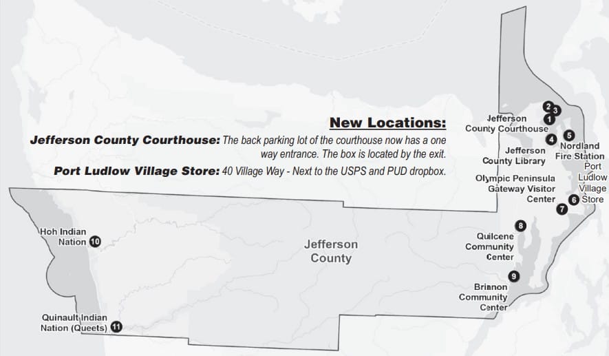 Jefferson County ballot drop box locations.
