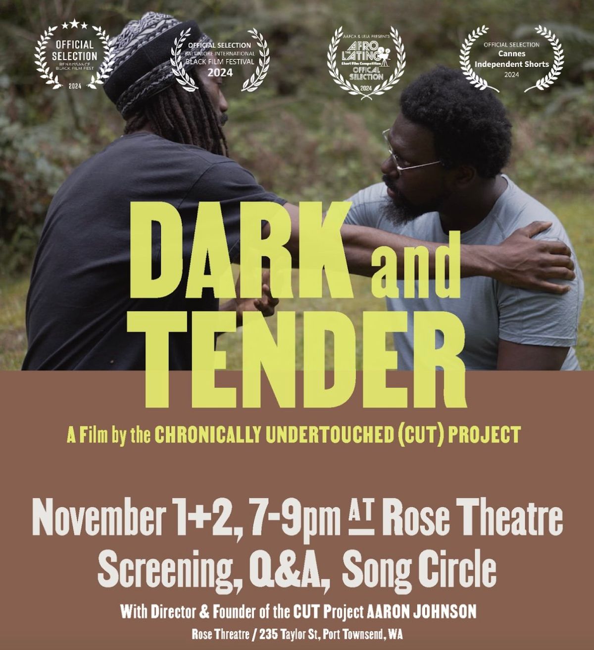 Citizen Screen:  'Dark and Tender' Explores the Healing Power of Touch Among Black Men