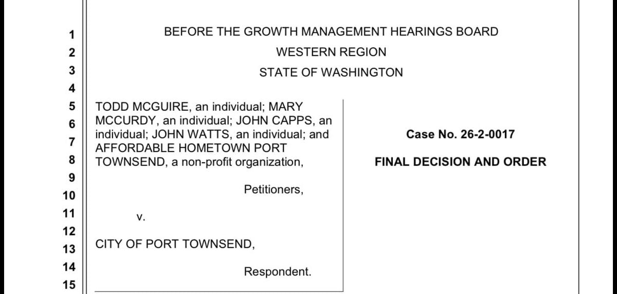Growth Management Act Hearings Board final decision. 