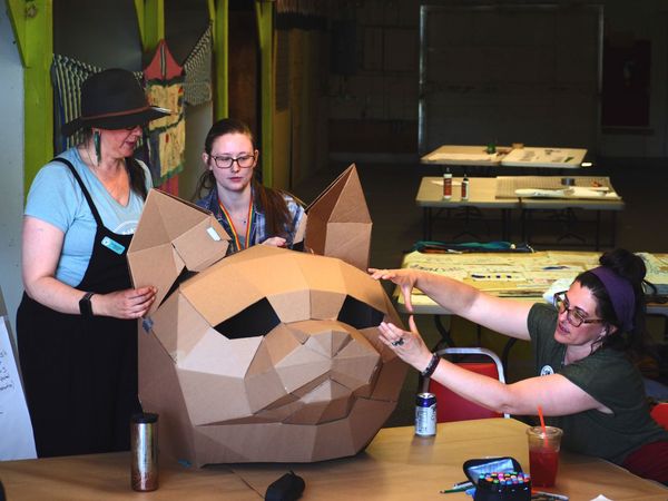 Youth Go Big on Mental Health Awareness with Giant Puppet