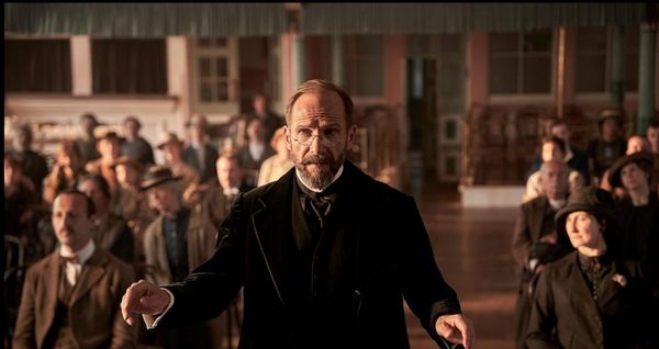 Actor Ralph Fiennes in the film the Choral 