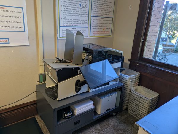 A mail ballot verifier.