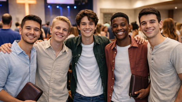 He's there.  But she's not.