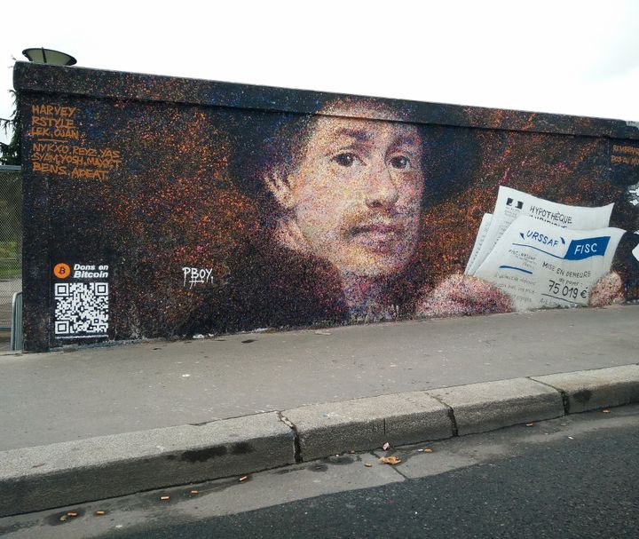 Uliczny artysta zarabia w bitcoinach. Zamieszcza w muralach kody QR