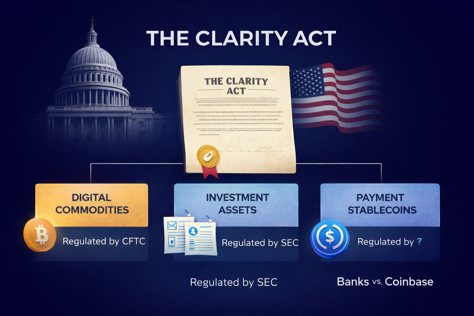 The CLARITY Act , Why a Political Fight in Washington Matters for Crypto Profits