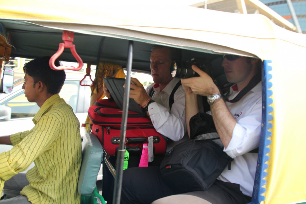 Setting off on our way…. little did we know that the driver had no idea where he was going