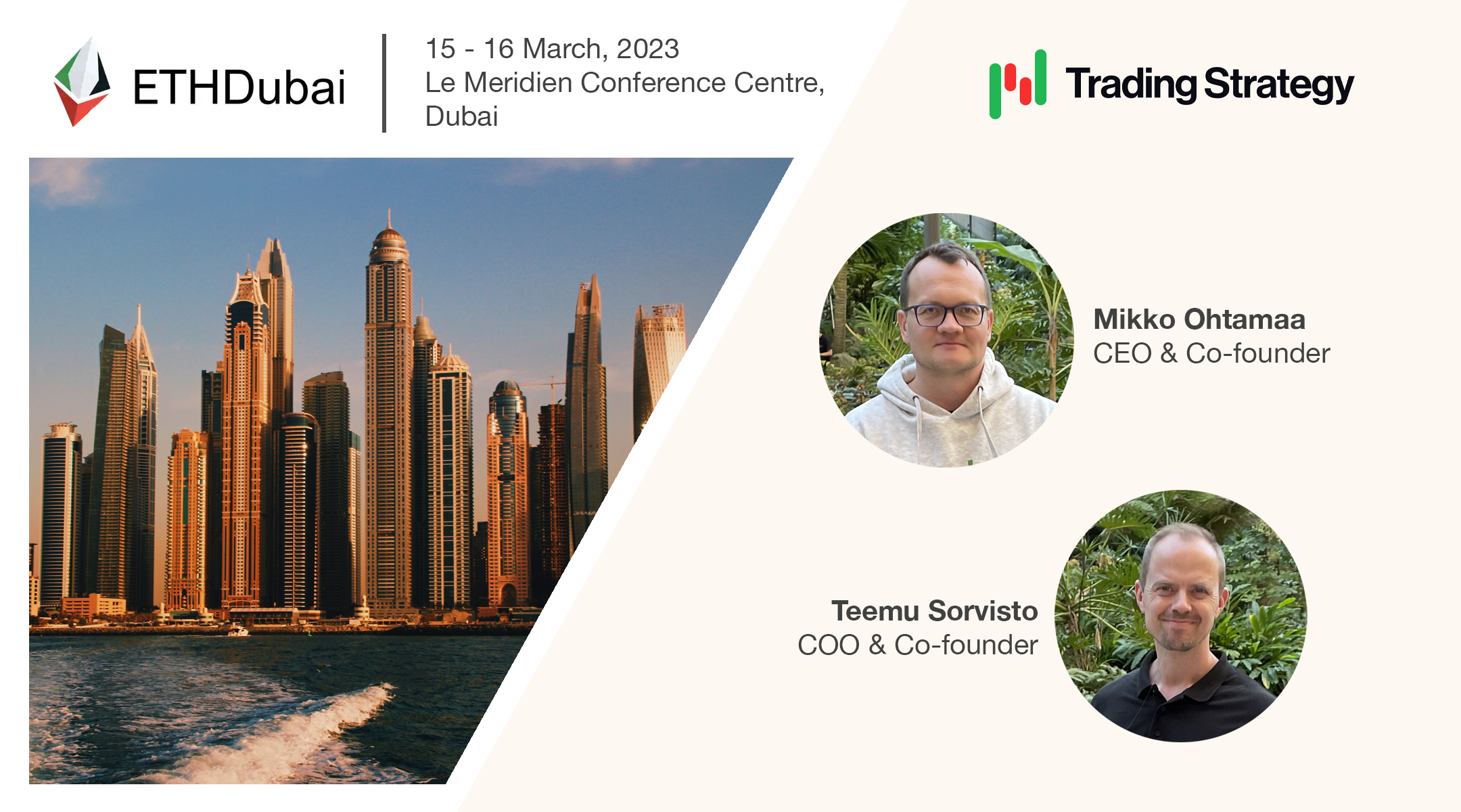 Meet Trading Strategy at ETHDubai 2023