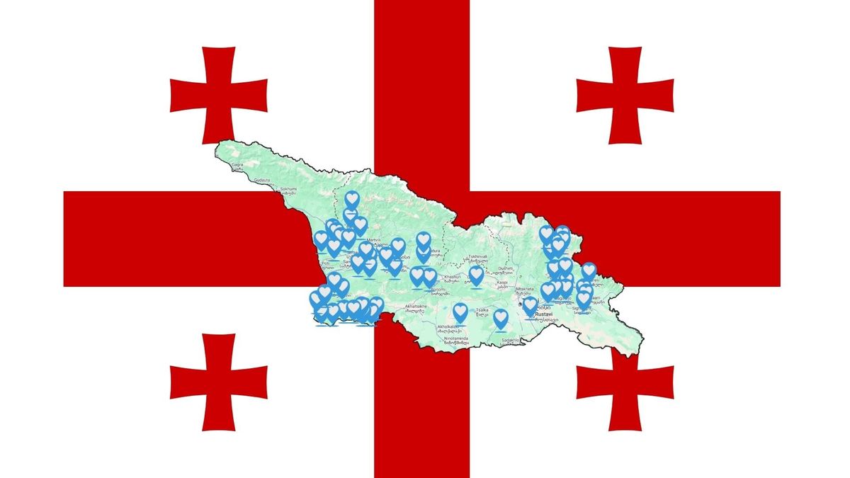 თავისუფლების მოედნის რეგიონული შეხვედრების რუკა