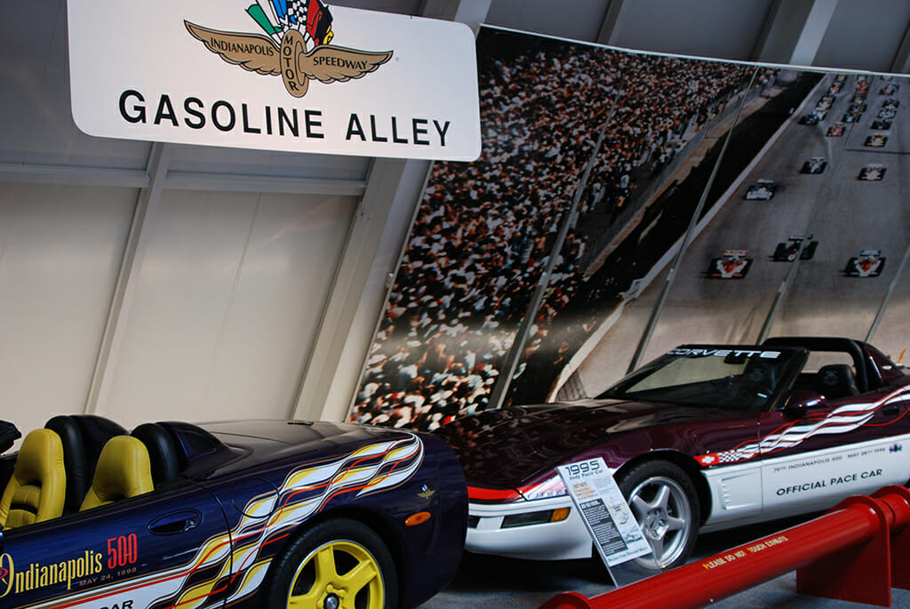 Skydome at Pit crew display in the National Corvette Museum