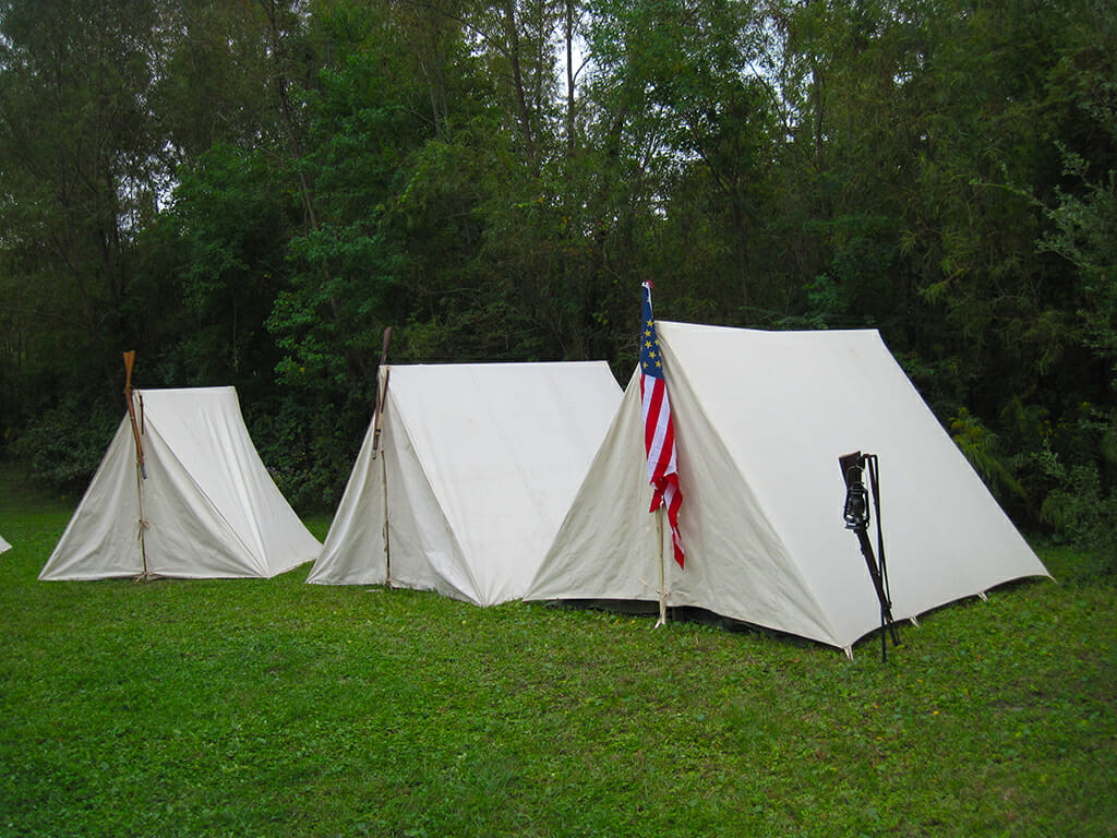 Reenactors at Beauvoir