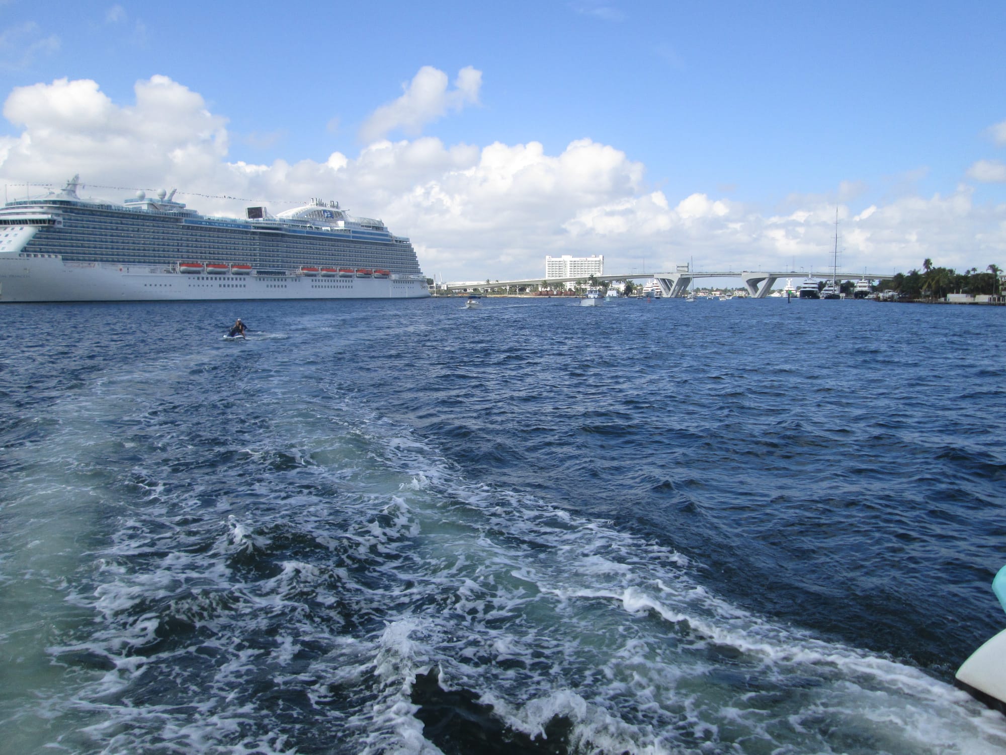 Sailboat in a channel 