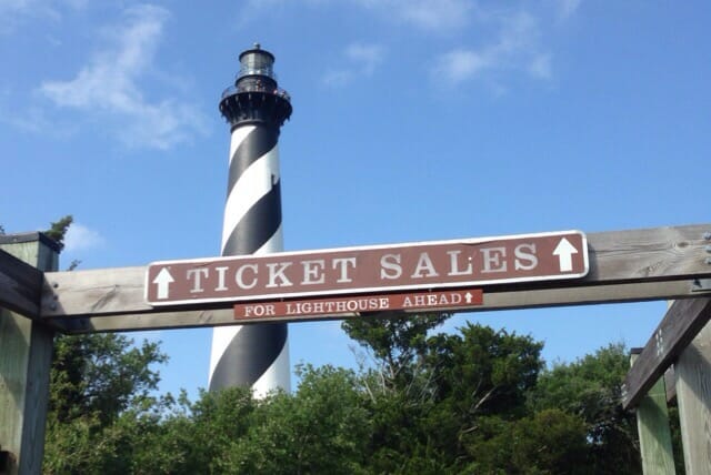 Cape Hatteras Lighthouse entrance