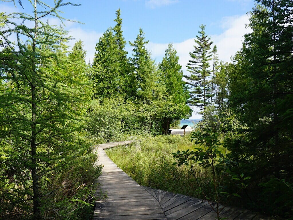 Nature trail on Mackinac 