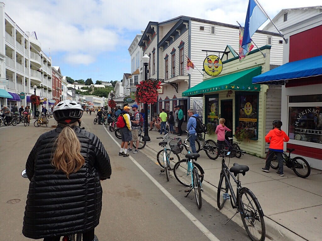 Riding Main Street Mackinac 