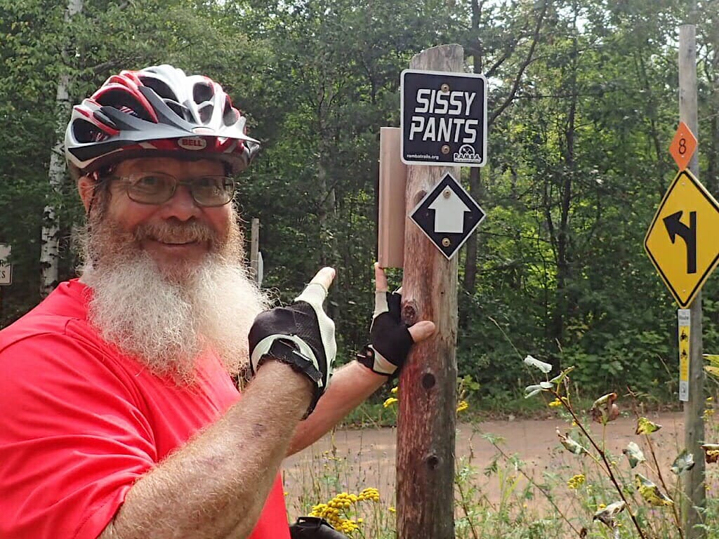 RAMBA Sissy Pants Trail sign