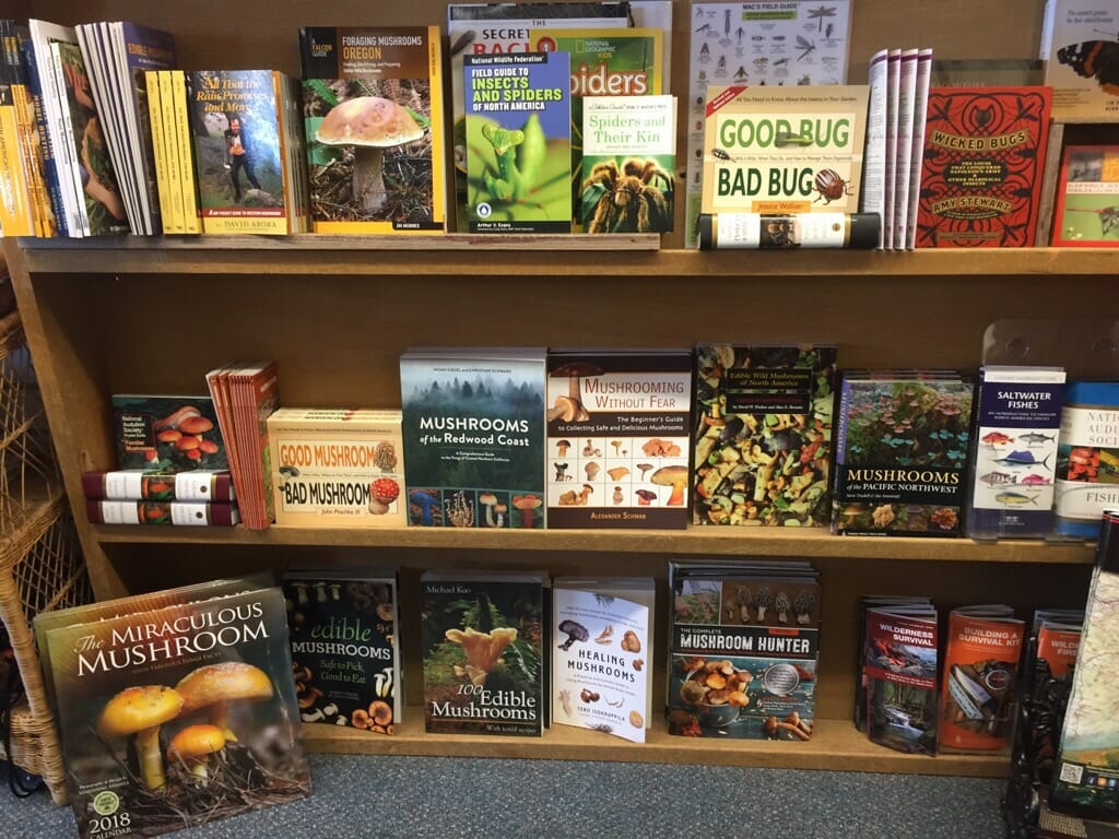 Lots of books on mushrooms in Estacada