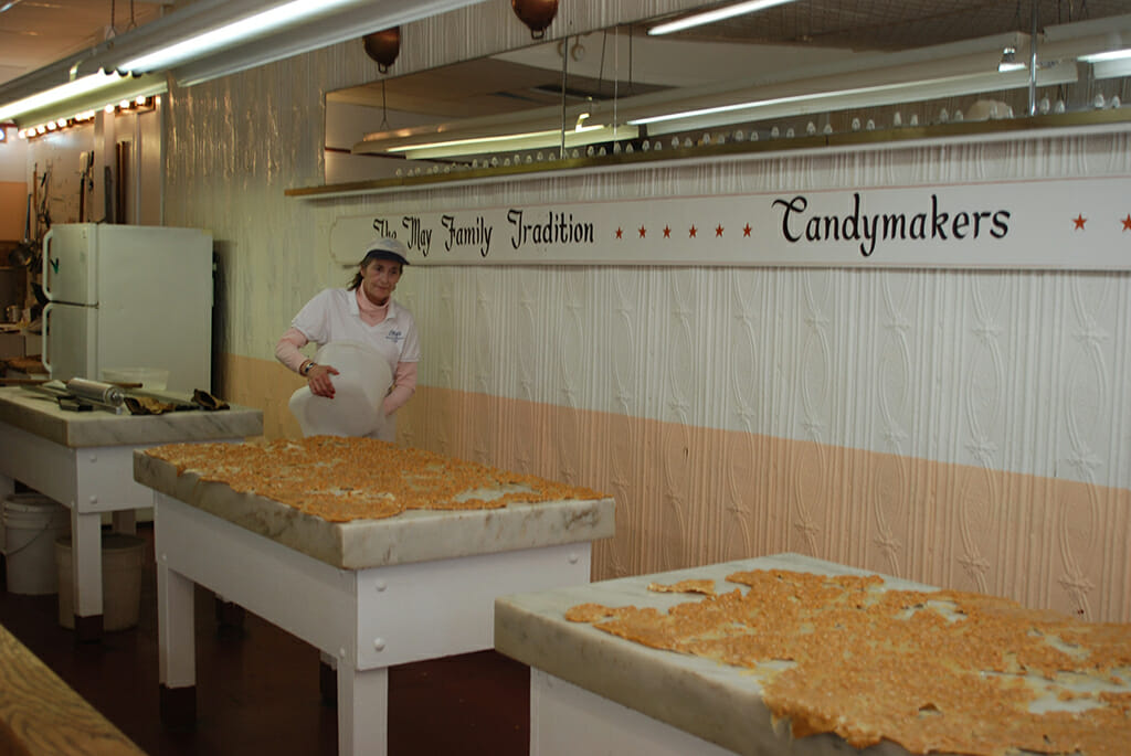 Peanut brittle at Mays