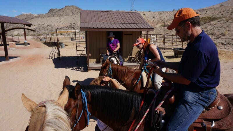 Saddling up at Pot A Gold Stables