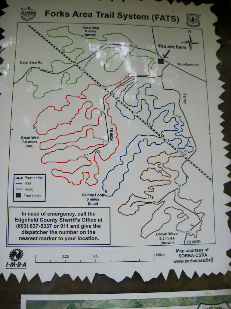 FATS bike trails map